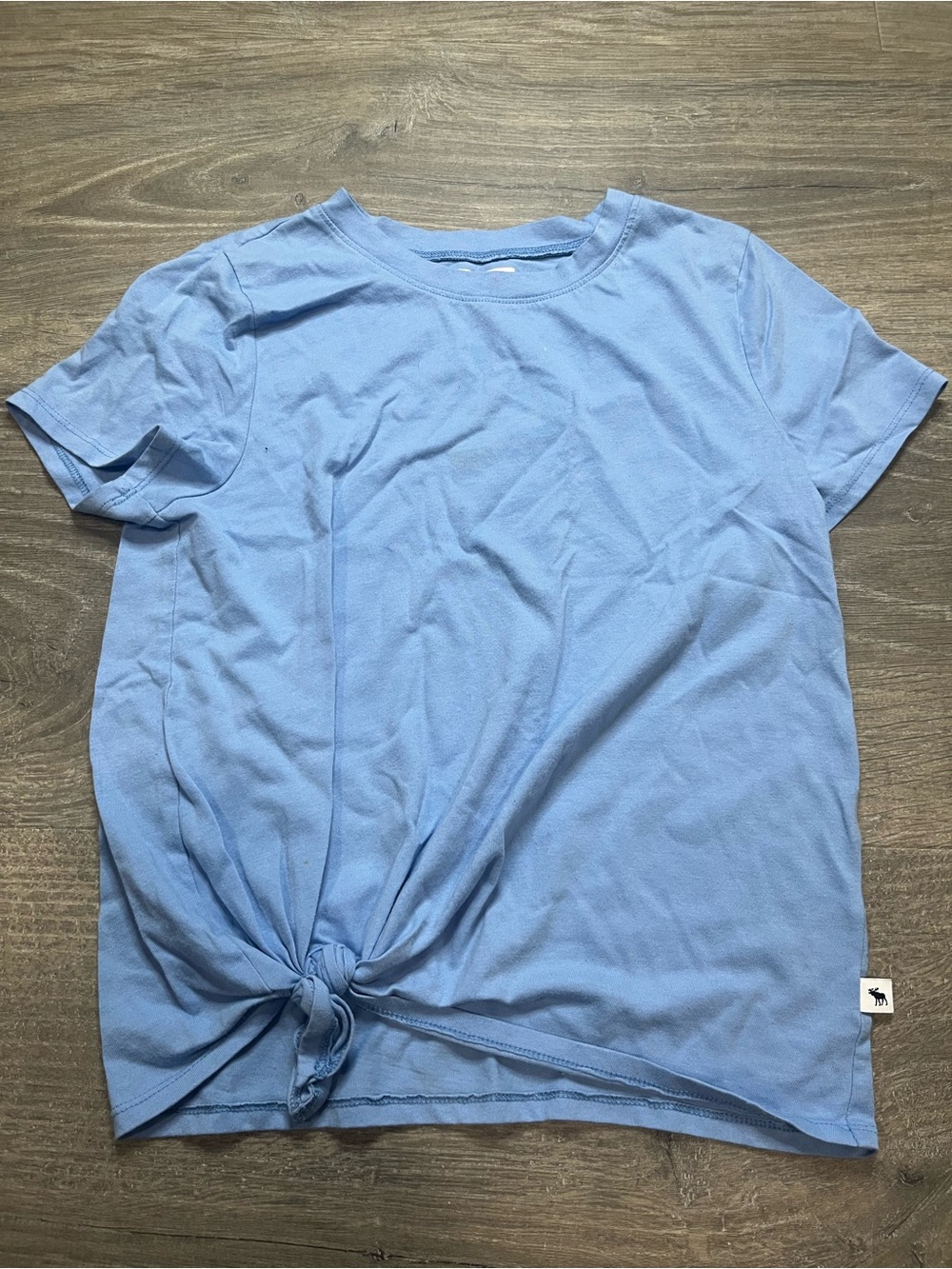 abercrombie kids (girls) light blue crew neck tee